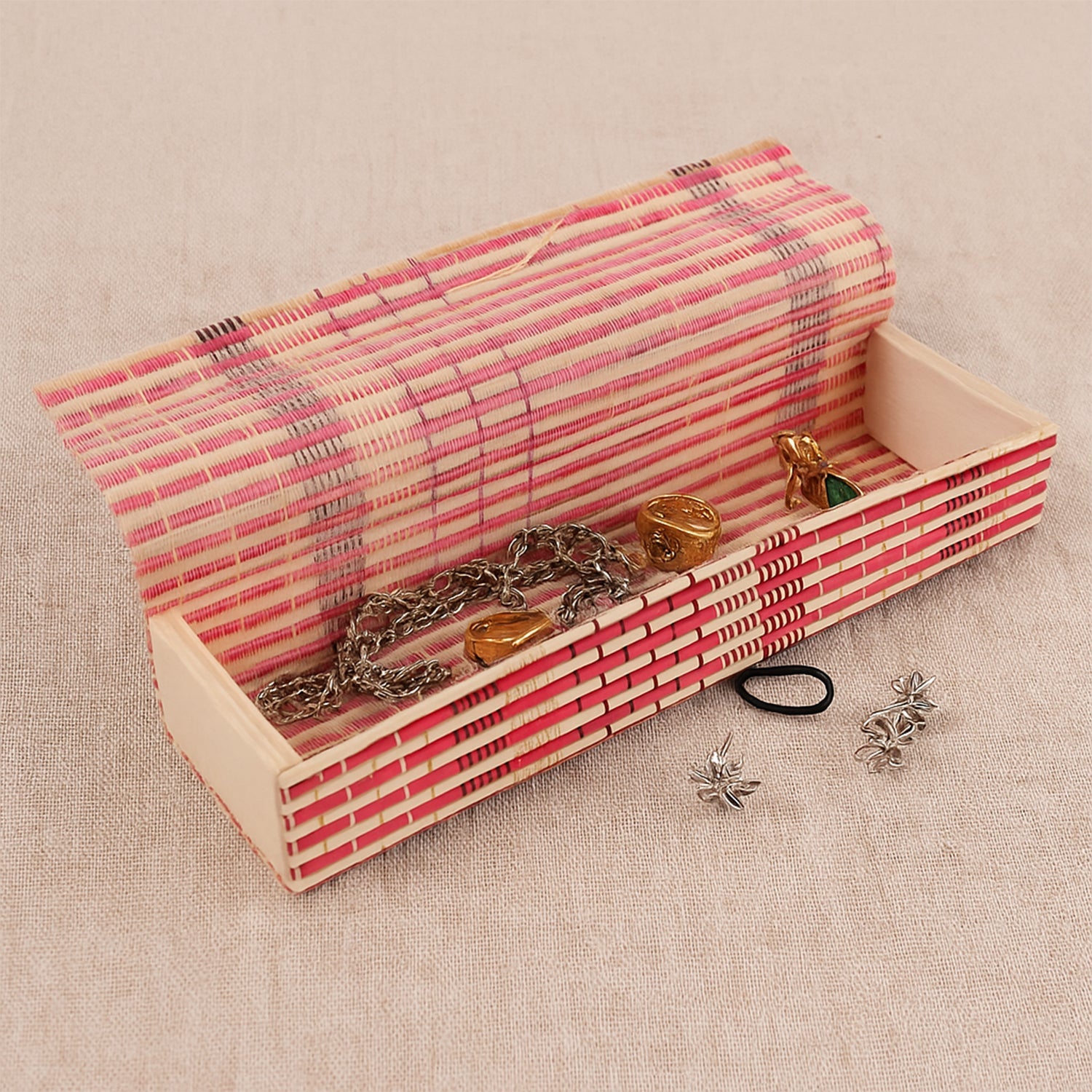Bamboo Mat Desktop Organizer
