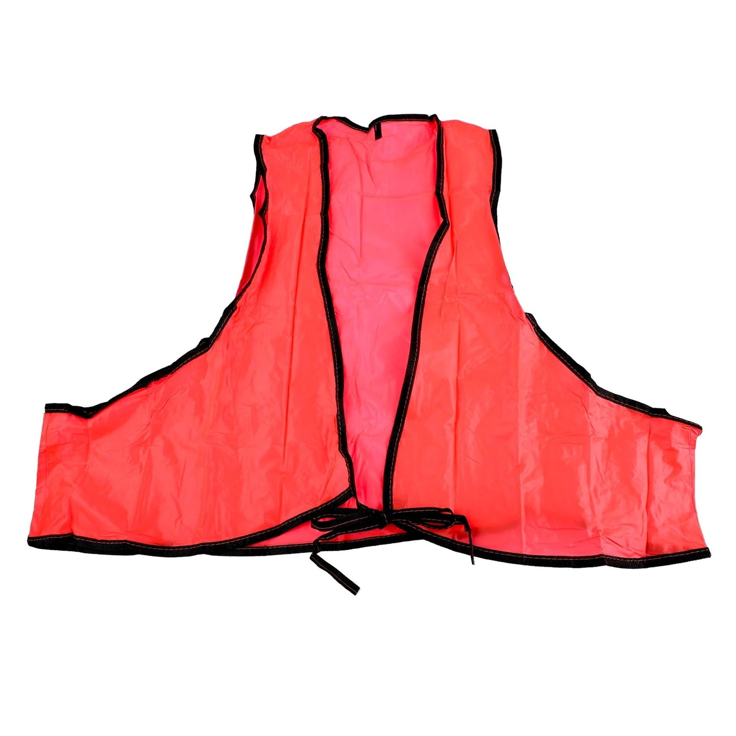 Economy PVC Safety Vest – Soft Vinyl, Tie Closure, High Visibility