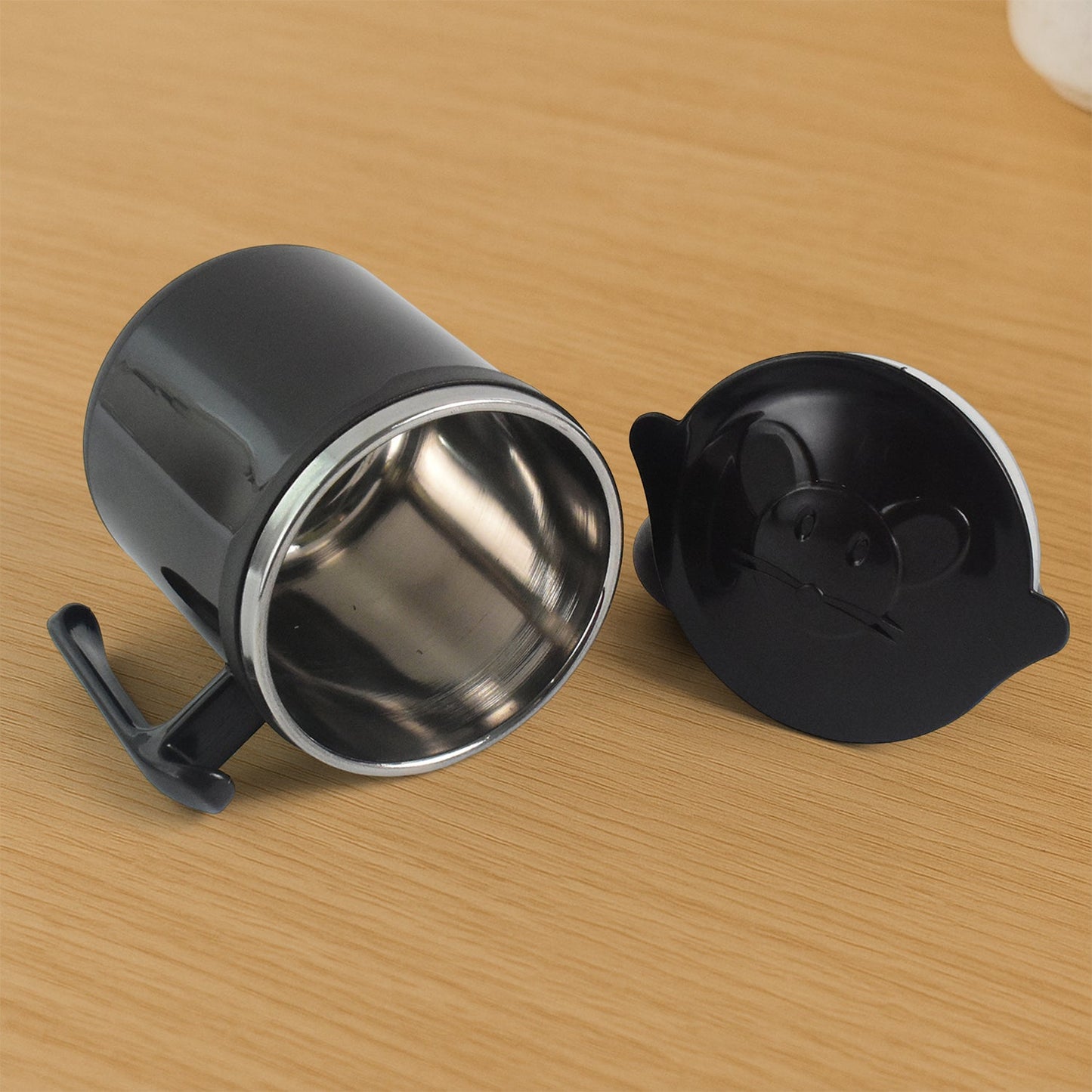 1 Pc Apex Cat Mug – 250 ml Stainless Steel Insulated Inner with Cute Cat Print